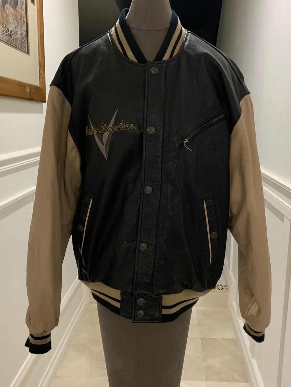 Vintage Harley Davidson Men's Leather Jacket Size XLarge